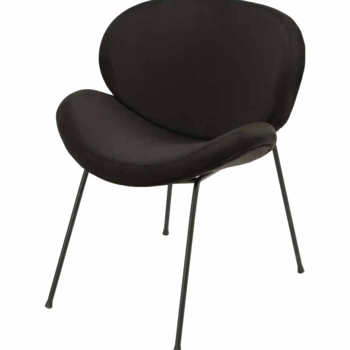 Kremmerhuset Loungestol Konrad Velur, sort| Loungestol|Stoler Og Krakker