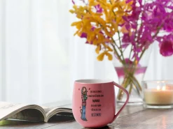 Kremmerhuset Lykketegning - Bestemor Krus 40 cl rosa| Krus