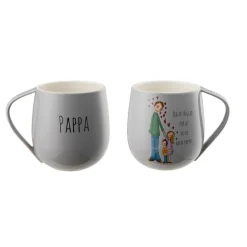 Kremmerhuset Lykketegning Pappa grå| Krus