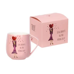 Kremmerhuset Lykkketegning - Tro Krus 40 cl rosa| Krus