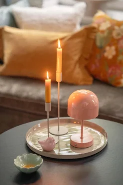 Kremmerhuset Lysestake Melina 28,5cm beige| Lysestaker