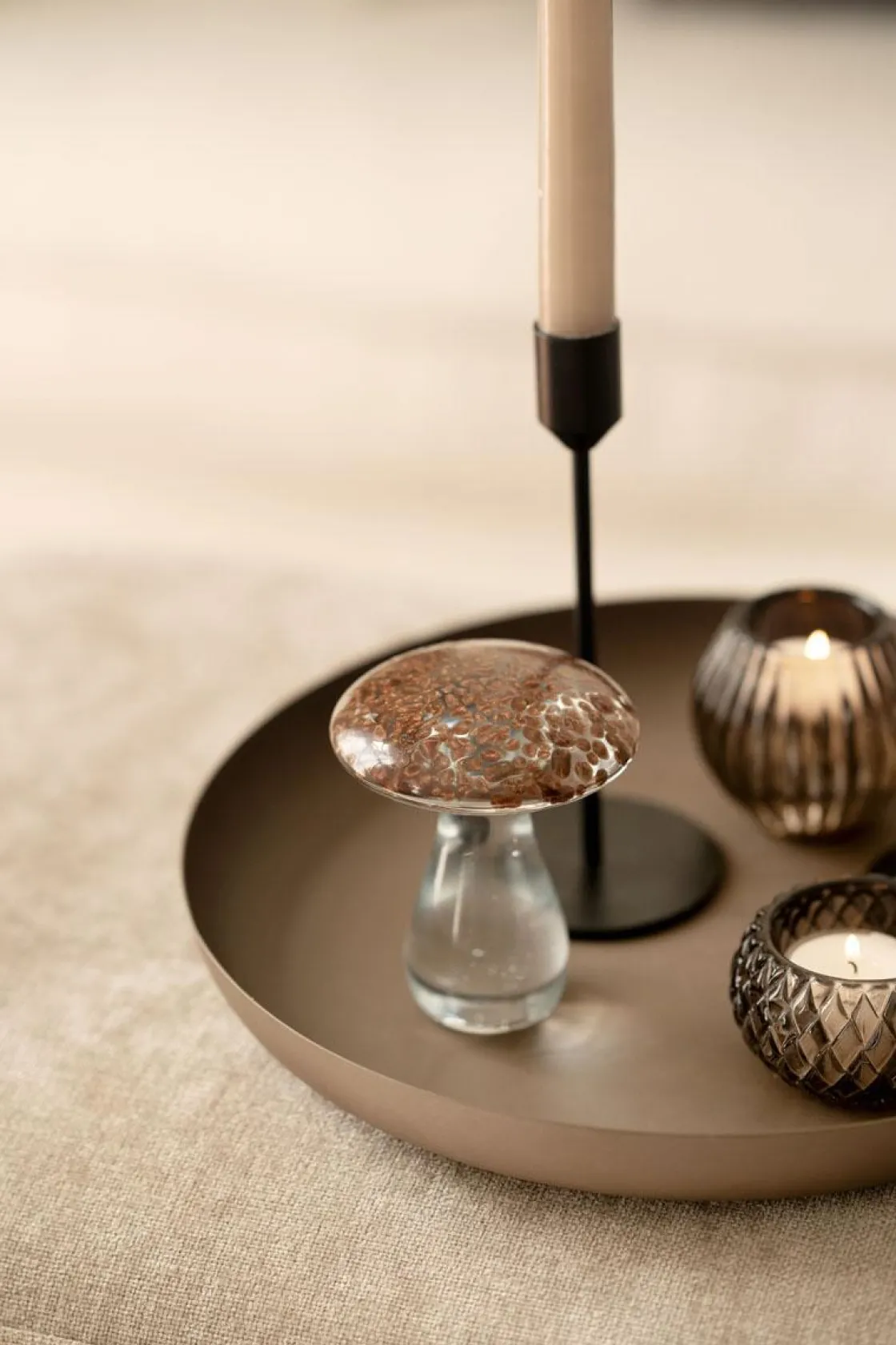 Kremmerhuset Lysfat Melina 30 cm mørk brun| Lysfat