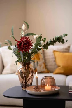 Kremmerhuset Lysholder Ling 12cm Amber| Lykter