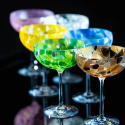 Kremmerhuset Magnor - Swirl Champagneglass, grønn| Glass