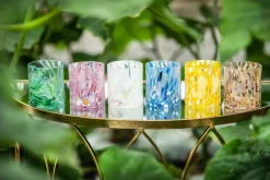 Kremmerhuset Magnor - Swirl drikkeglass/lykt rosa| Glass