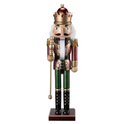 Kremmerhuset Nøtteknekker 38 cm burgunder| Julepynt