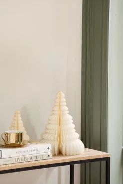 Kremmerhuset Papirtre 30cm creme| Julepynt