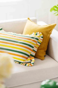 Kremmerhuset Putetrekk Daisy 48x48cm sennep| Putetrekk