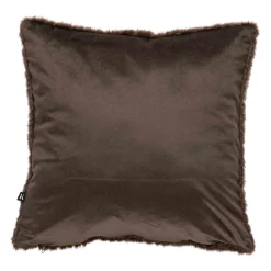 Kremmerhuset Putetrekk Faux fur grafisk 48x48cm brun| Putetrekk|Juletekstil