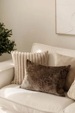 Kremmerhuset Putetrekk Faux fur striper 48x48cm| Putetrekk