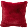 Kremmerhuset Putetrekk Faux fur 48x48cm rød| Putetrekk|Juletekstil