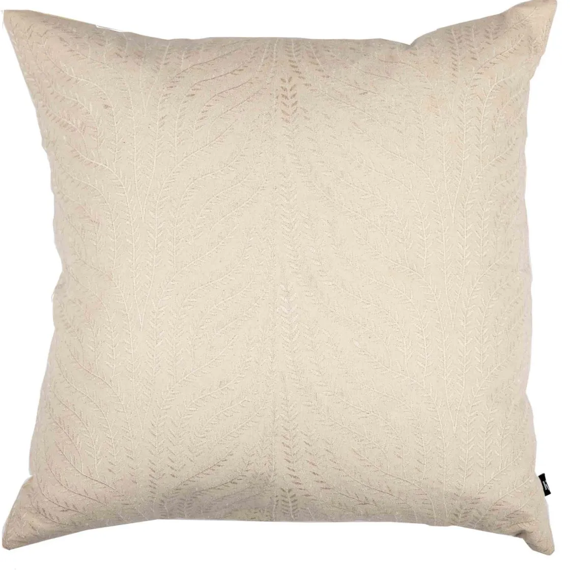Kremmerhuset Putetrekk Gren brodert 48x48cm offwhite| Putetrekk
