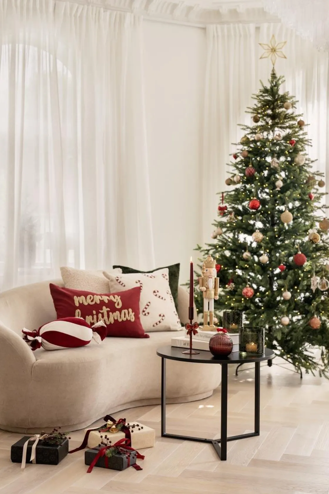 Kremmerhuset Putetrekk perler Merry Christmas 40x60cm| Putetrekk|Juletekstil