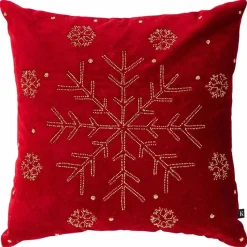 Kremmerhuset Putetrekk perler snøkrystall 48x48cm| Putetrekk|Juletekstil