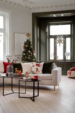 Kremmerhuset Putetrekk velur dompap lys| Putetrekk|Juletekstil