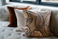 Kremmerhuset Putetrekk velur paisley 48x48 cm| Putetrekk