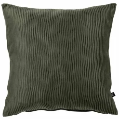Kremmerhuset Putetrekk Waves 48x48 cm mørk grønn| Putetrekk