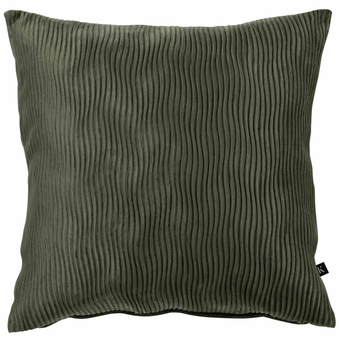 Kremmerhuset Putetrekk Waves 48x48 cm mørk grønn| Putetrekk