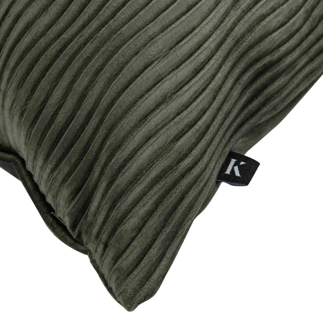 Kremmerhuset Putetrekk Waves 48x48 cm mørk grønn| Putetrekk