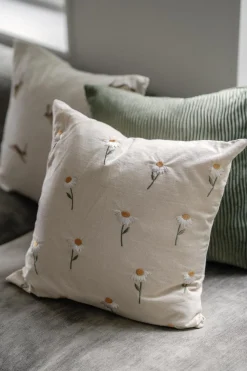 Kremmerhuset Putetrekk Waves 48x48 cm mørk grønn| Putetrekk