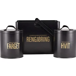 Kremmerhuset Rengjøringsboks sort| Bokser|Oppbevaring Og Kurver