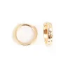 Kremmerhuset Øreringer, 13 mm, diamantmønster, Gull| Ørepynt