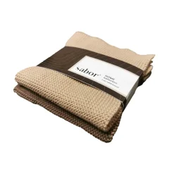 Kremmerhuset Sabor - Home Kjøkkenkluter 2-pk brun| Kjøkkentekstil