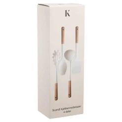 Kremmerhuset Scandi kjøkkenredskaper 4 deler| Kjøkkenredskaper|Gavetips