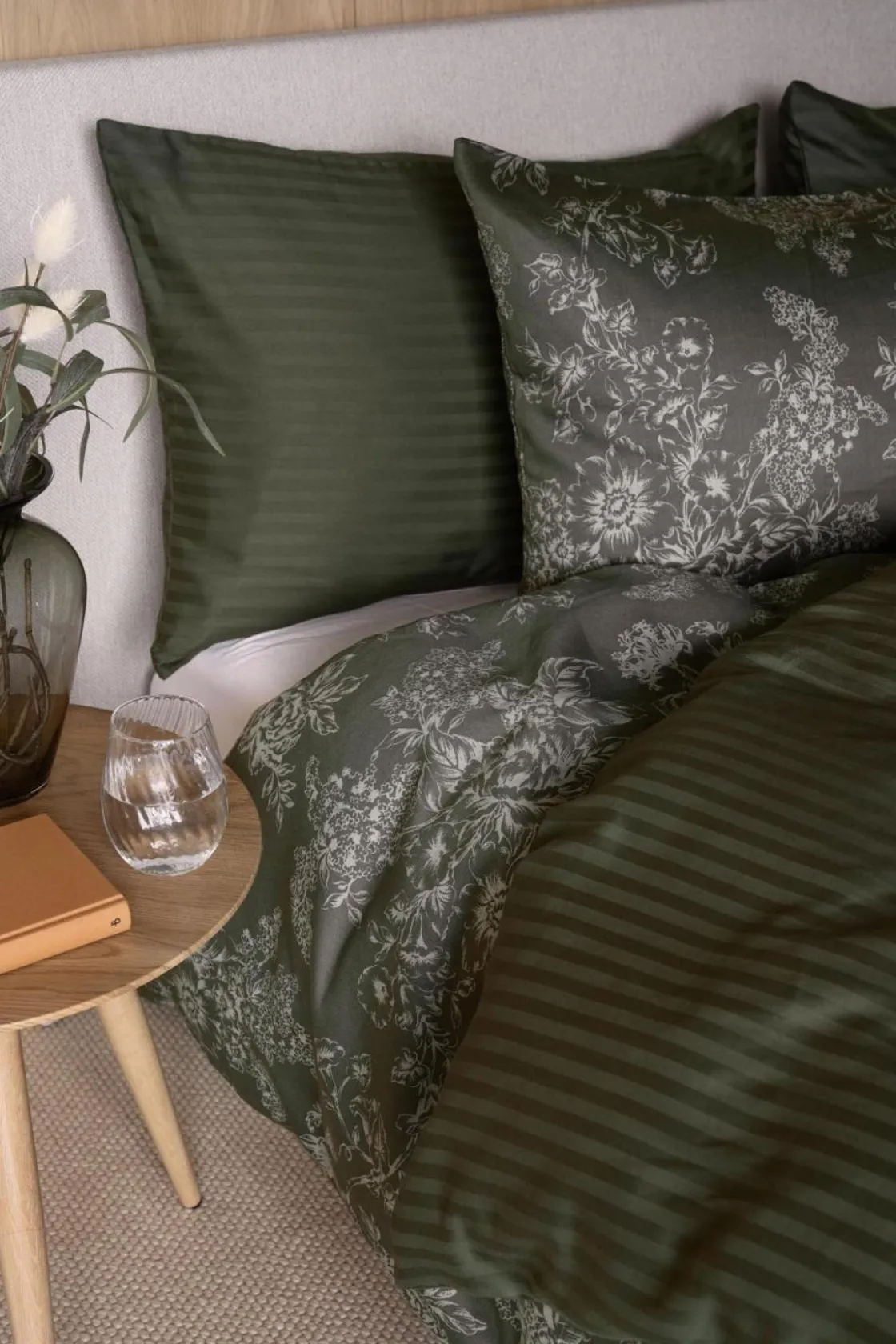 Kremmerhuset Sengesett Amalia Sateng 140x220 cm, grønn| Gavetips