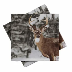 Kremmerhuset Serviett Vinterhjort| Servietter|Juleservietter