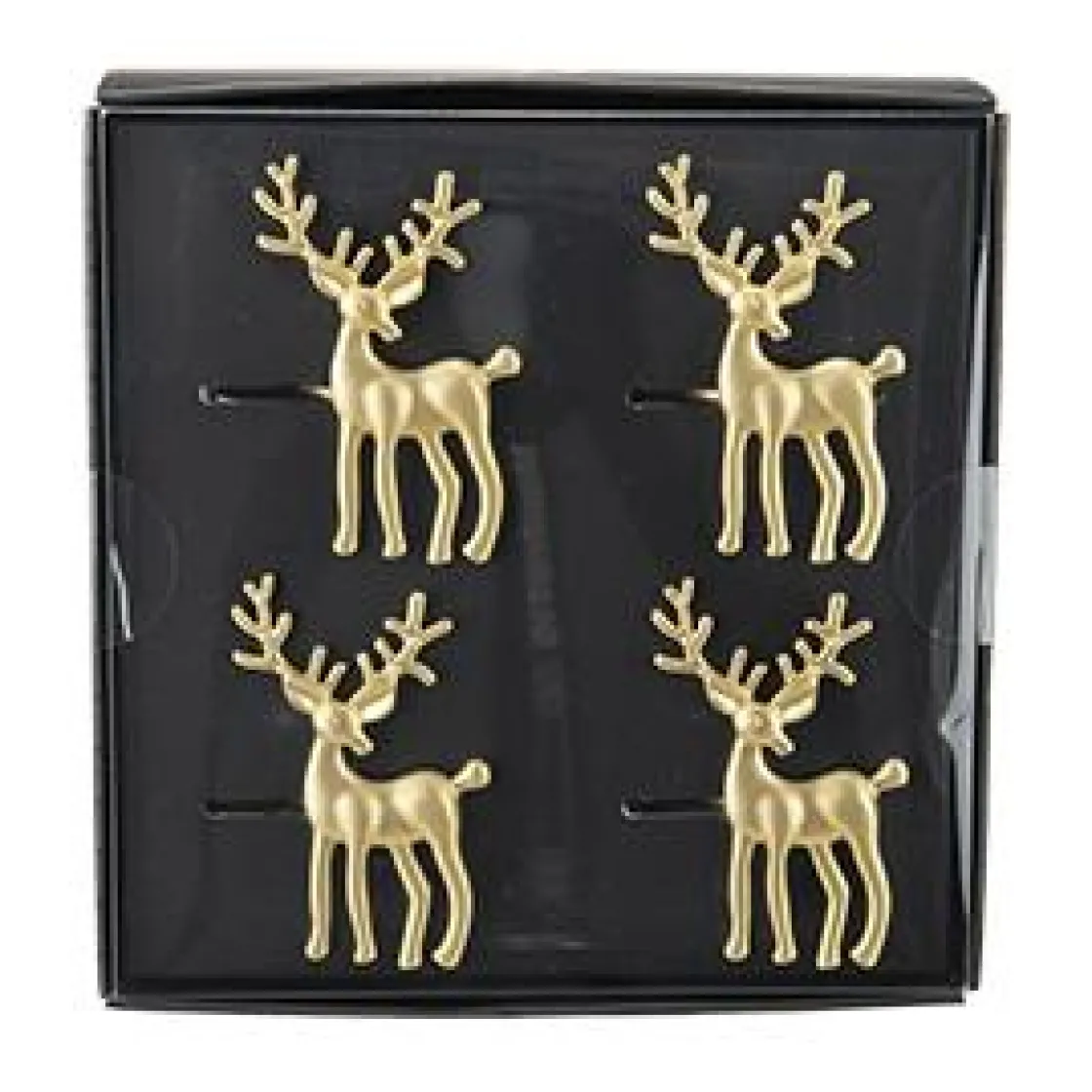 Kremmerhuset Serviettringer 4 pk hjort gull| Servering|Juleservering