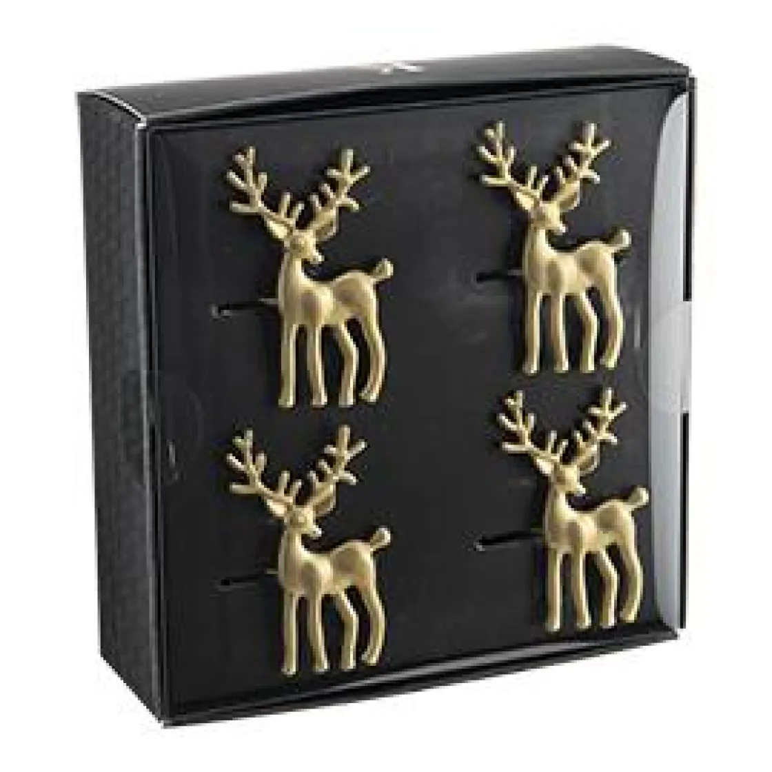 Kremmerhuset Serviettringer 4 pk hjort gull| Servering|Juleservering