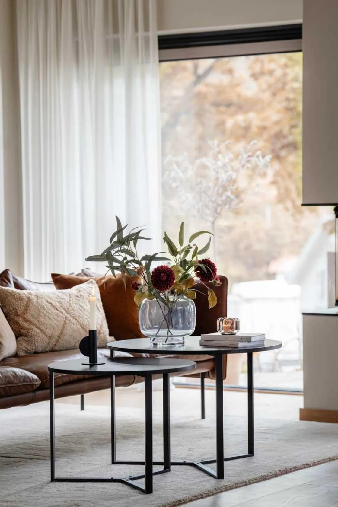 Kremmerhuset Sofabord Naima sort rund Ø56cm| Bord