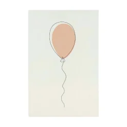 Kremmerhuset Stående kort Ballong rosa| Kort