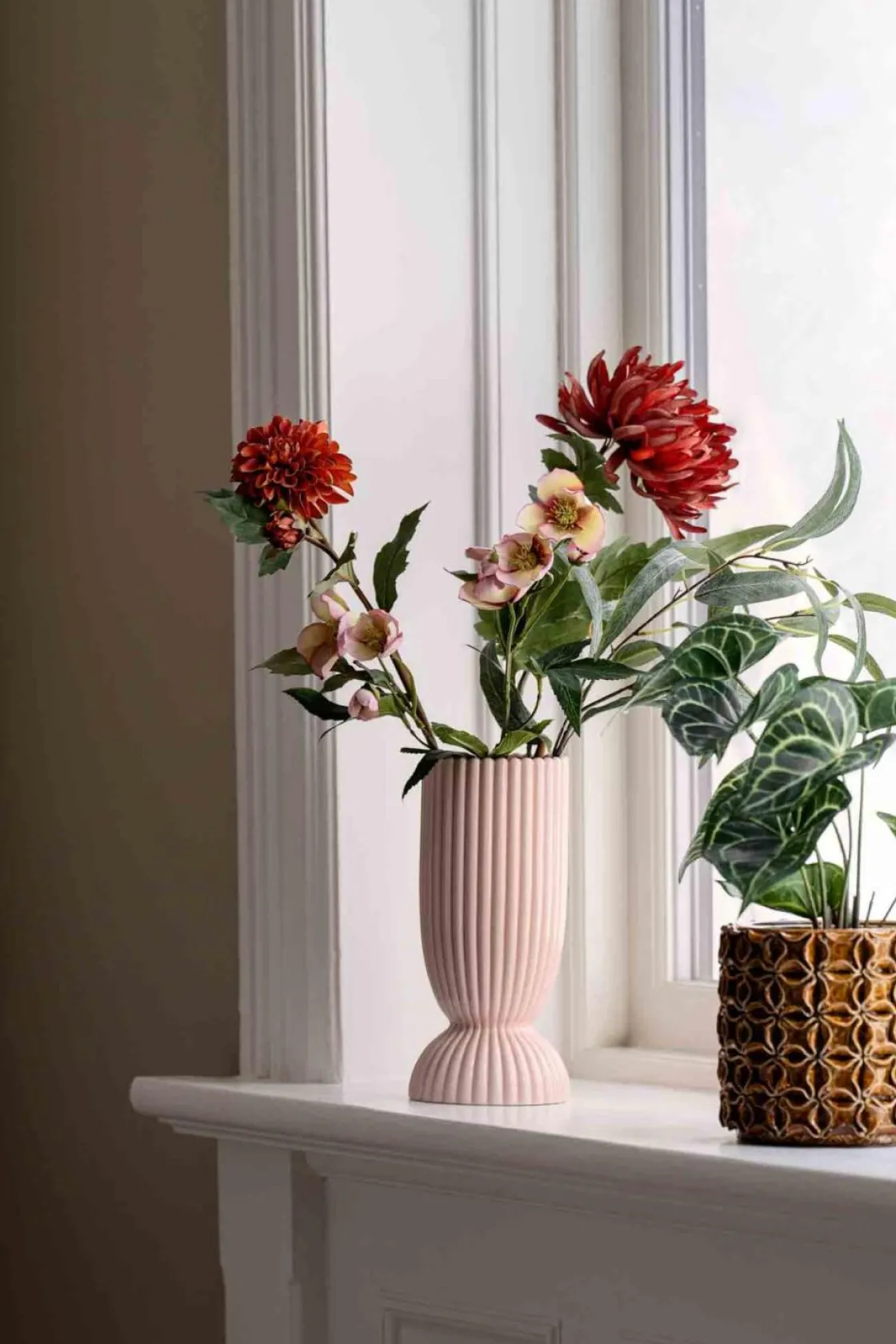 Kremmerhuset Stilkblomst Krysantemum| Kunstige Blomster