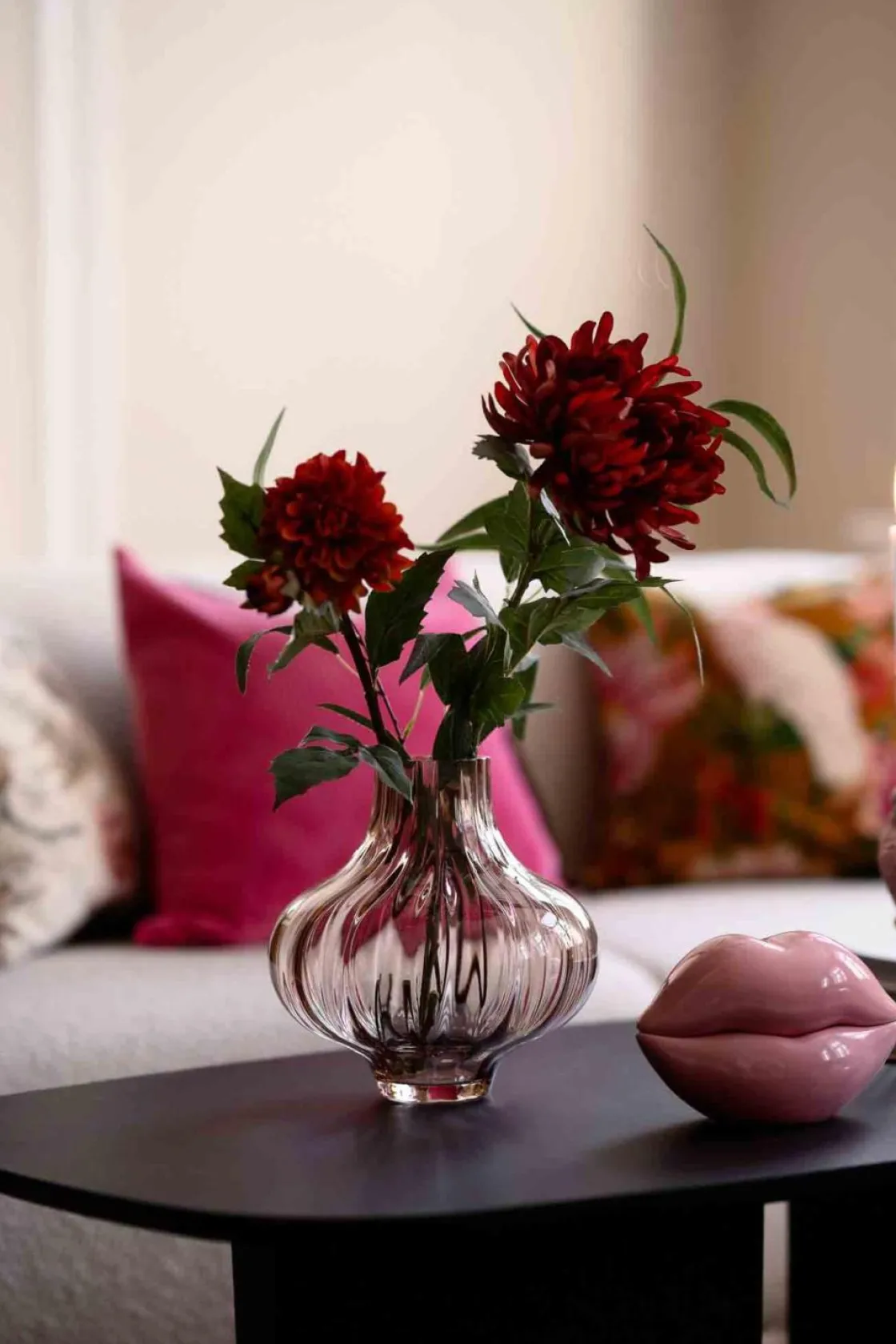 Kremmerhuset Stilkblomst Krysantemum| Kunstige Blomster