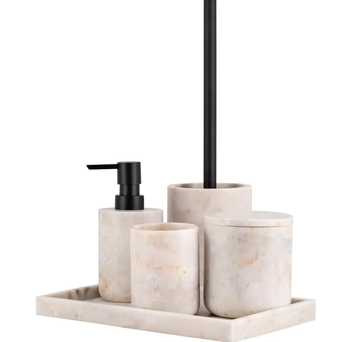 Kremmerhuset Tannbørsteholder marmor beige| Baderomsartikler