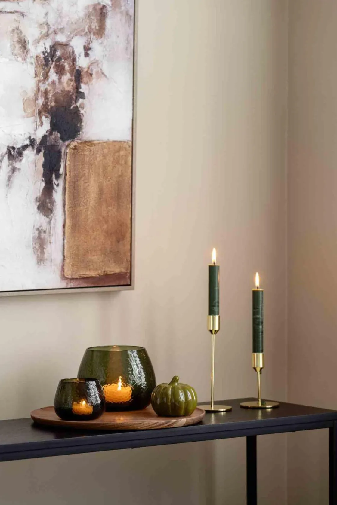 Kremmerhuset Telysestake Glimre 7,5 cm grønn| Lysestaker