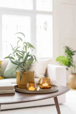 Kremmerhuset Telysholder Glimre 7,5cm brun| Lykter|Lysestaker