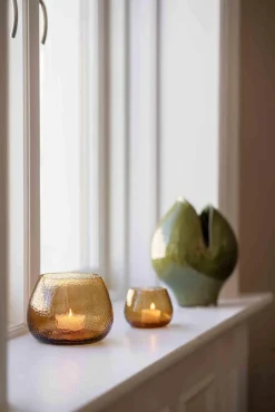 Kremmerhuset Telysholder Glimre 7,5cm brun| Lykter|Lysestaker