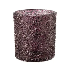 Kremmerhuset Telysholder Glitter burgunder 8 cm| Lykter|Julelys Og Lysestaker