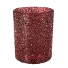Kremmerhuset Telysholder Glitter 12,5cm rød| Lykter|Julelys Og Lysestaker