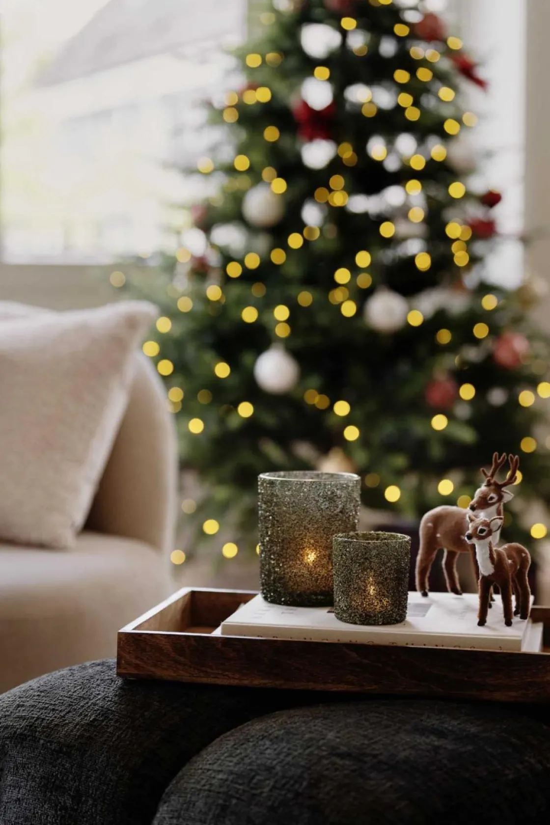 Kremmerhuset Telysholder Glitter Grønn 8 cm| Lykter|Julelys Og Lysestaker