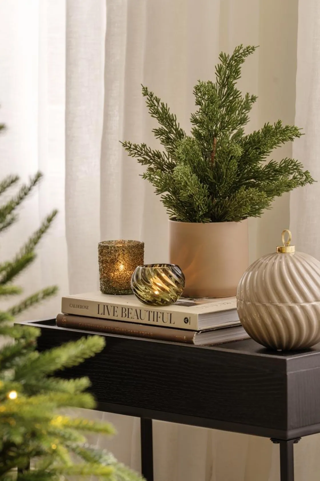 Kremmerhuset Telysholder Glitter Grønn 8 cm| Lykter|Julelys Og Lysestaker