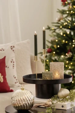 Kremmerhuset Telysholder Glitter Gull 12,5cm| Lykter|Julelys Og Lysestaker