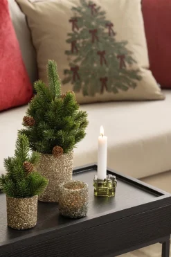 Kremmerhuset Telysholder Glitter Gull 12,5cm| Lykter|Julelys Og Lysestaker