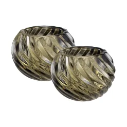 Kremmerhuset Telysholder Linda 2 pk grønn| Lykter|Gavetips