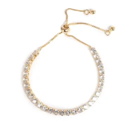 Kremmerhuset Tennisarmbånd, justerbart, Gull| Armbånd